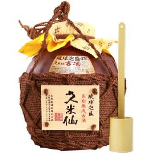 【正規品】 5400ml 三升縄巻壺古酒43度 久米仙 ツボ 沖縄のお土産 | 焼酎